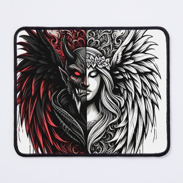 Item preview, angel and demon designed and sold by rajdigitalarts.