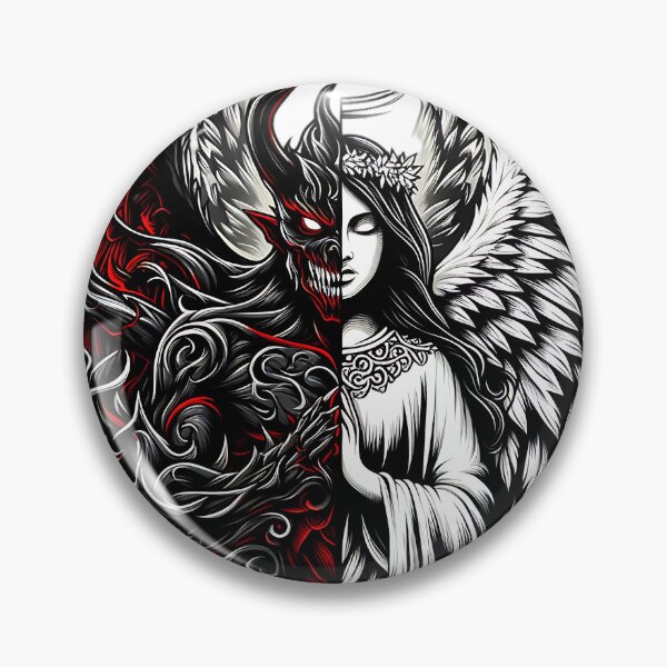 Item preview, angel and demon designed and sold by rajdigitalarts.