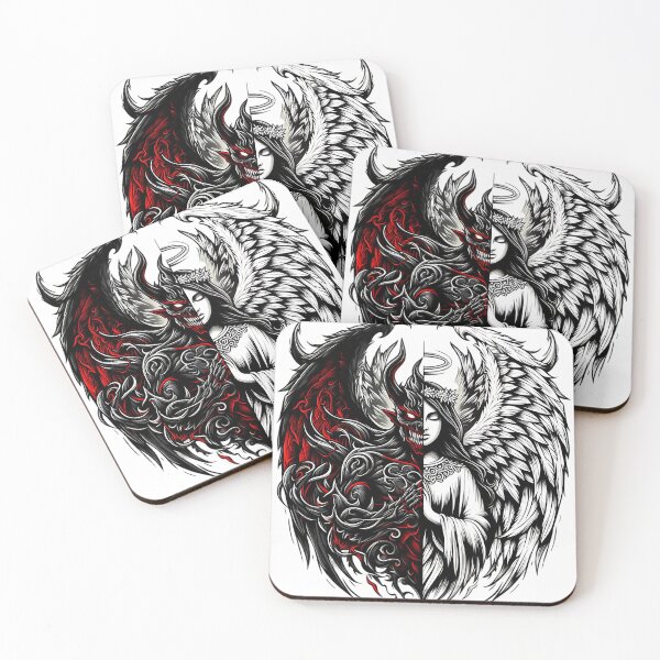 Item preview, angel and demon designed and sold by rajdigitalarts.