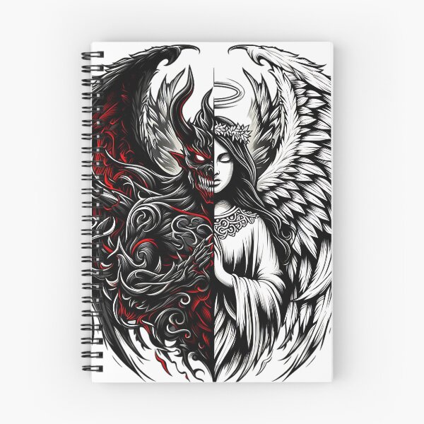 Item preview, angel and demon designed and sold by rajdigitalarts.