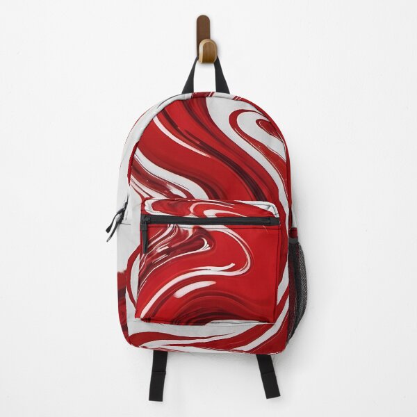 Item preview, Liquid Swirls Abstract In Red And White designed and sold by SeamPix.