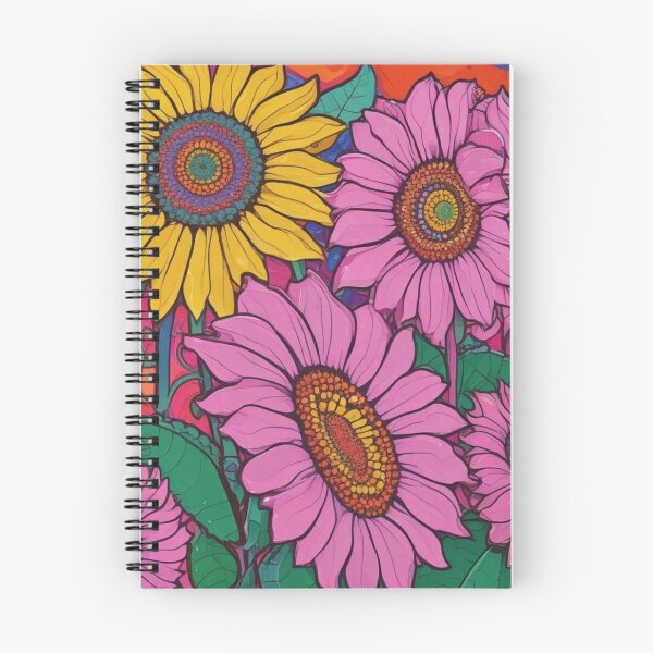 Item preview, Yellow and pink sunflowers designed and sold by GasconyPassion.