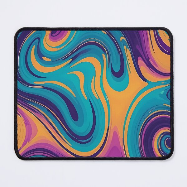 Item preview, Liquid Swirls Abstract In Analogous Purple designed and sold by SeamPix.