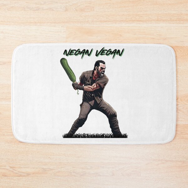 Item preview, I am Negan Vegan! Whoever touches an animal, I'll bash its head with a cucumber!  designed and sold by Lorkan45.