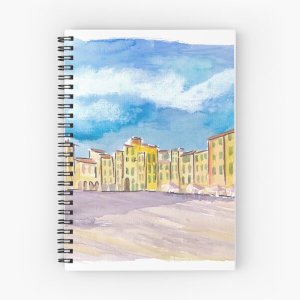 Artikelvorschau, Lucca, Toskana, atemberaubende Szene auf der Piazza dell'Anfiteatro entworfen und verkauft von artshop77.