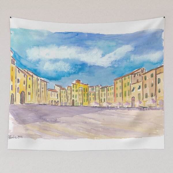 Item preview, Lucca Tuscany Amazing Piazza dell'Anfiteatro Scene designed and sold by artshop77.