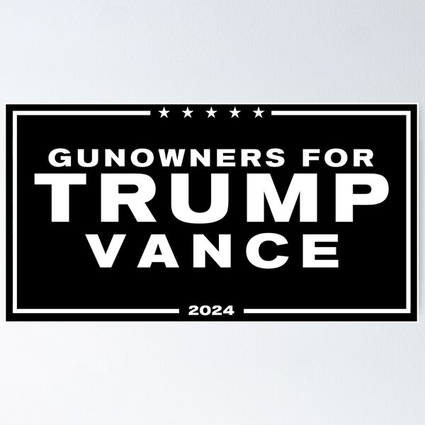 Item preview, Gunowners for Donald Trump JD Vance 2024 designed and sold by kotwicki.