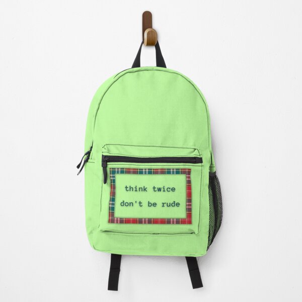 Item preview, Think twice, don't be rude, words in the frame designed and sold by silent-violin.