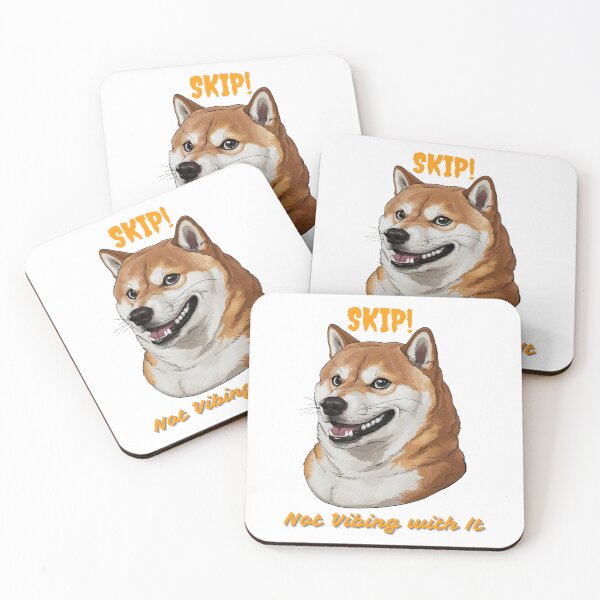 Item preview, skip not vibing with it shiba inu funny brainrot meme designed and sold by digilabs.