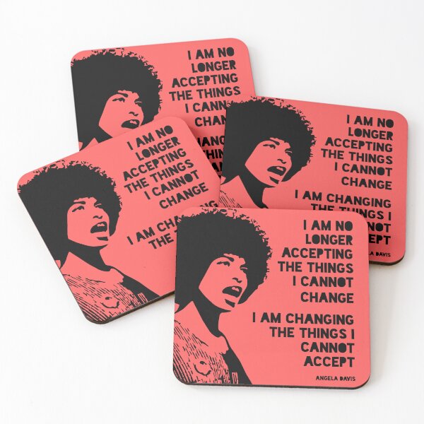 Item preview, Angela Davis Quote (on red) designed and sold by OutOfNowhere.
