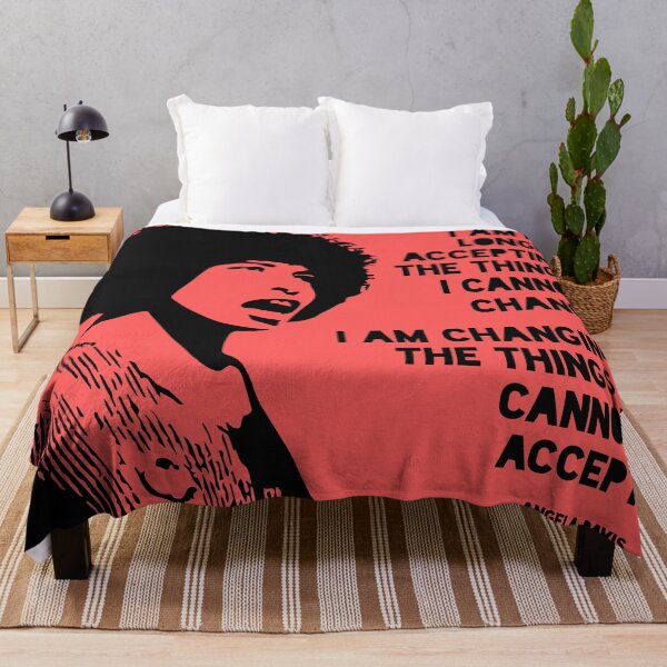 Item preview, Angela Davis Quote (on red) designed and sold by OutOfNowhere.