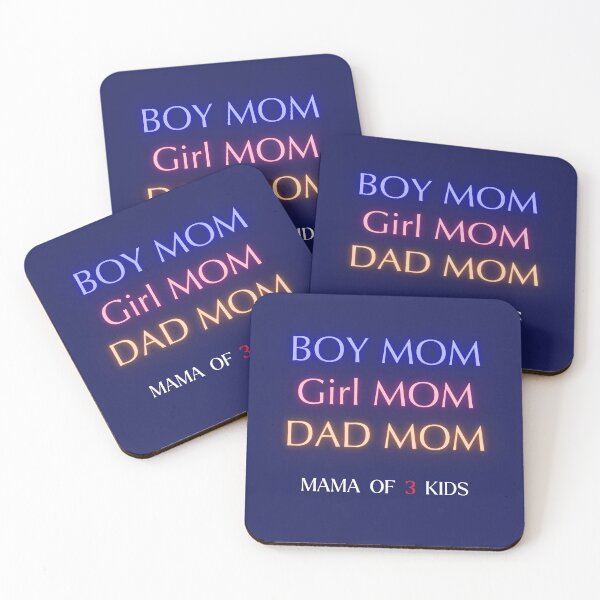 Item preview, Boy Mom, Girl Mom, Dad Mom, Mom of 3 Kids: Supermom Duties designed and sold by WITCHAYA$$.