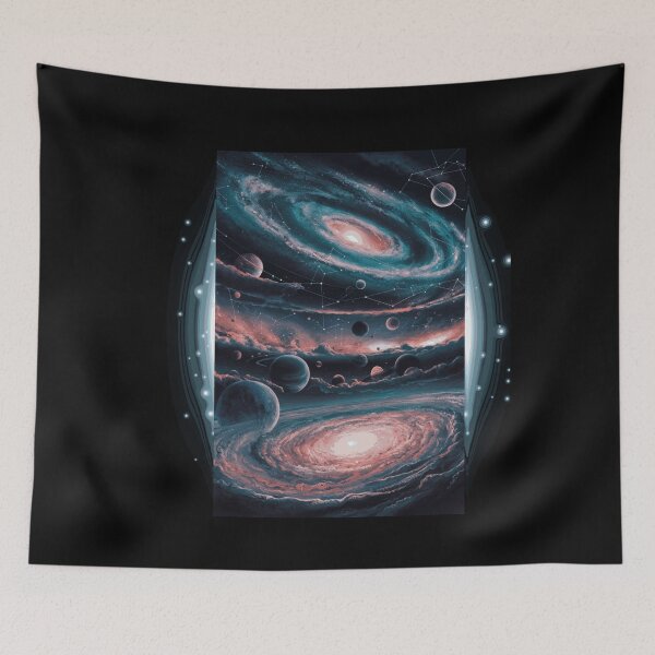 Item preview, Surreal Alien Worlds Cosmic Landscapes Sci-Fi Art designed and sold by Hananiah Merch.