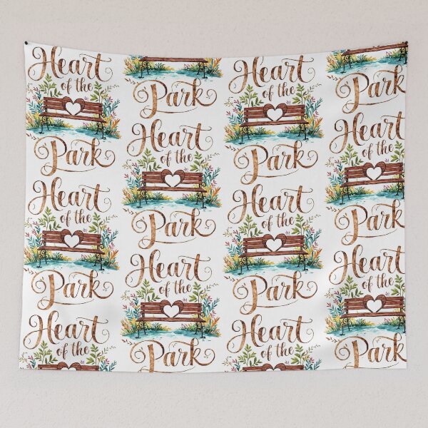 Item preview, A Welcoming Embrace Amidst Vibrant Blooms: Heart of the Park designed and sold by SplashTastic.