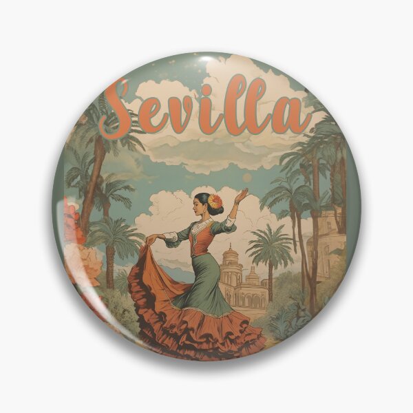 Item preview, Seville vintage dancer poster design gif designed and sold by La Loca.