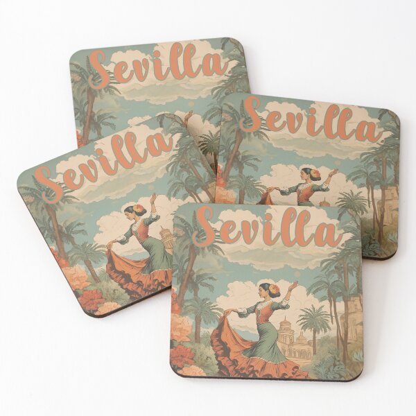 Item preview, Seville vintage dancer poster design gif designed and sold by La Loca.