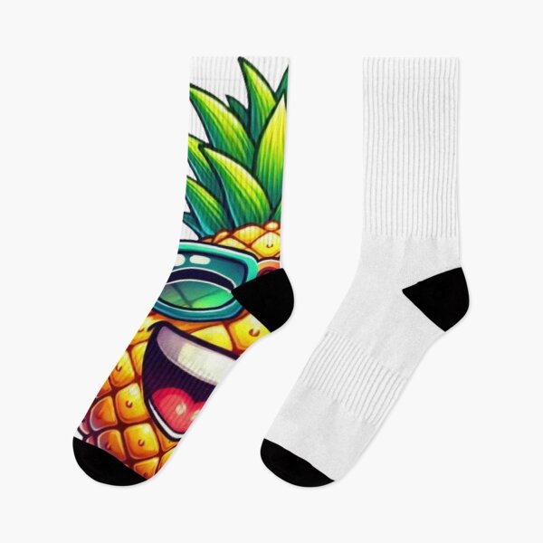 Item preview, Cool Pineapple with Rainbow Sunglasses - Fun Tropical Design designed and sold by NattyGe.