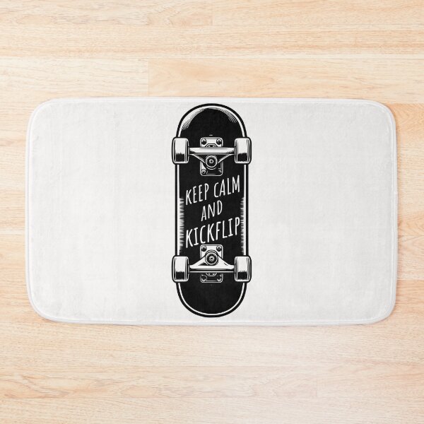 Item preview, Keep Calm and Kickflip Skateboard Quote designed and sold by ZeptepiTrends.