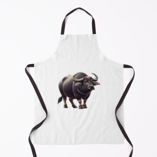 Item preview, Water buffalo on a white background standing in profile designed and sold by Vetagio.