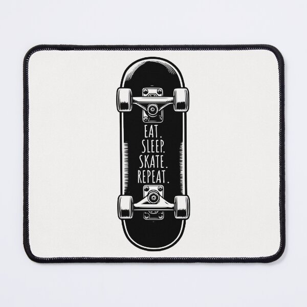 Item preview, Eat Sleep Skate Repeat Skateboard Quote designed and sold by ZeptepiTrends.