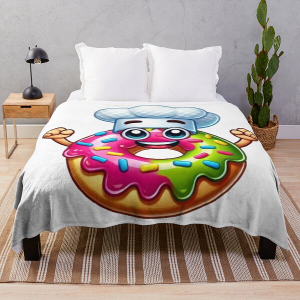 Item preview, Happy Chef Donut with Colorful Sprinkles - Fun Food Art designed and sold by NattyGe.