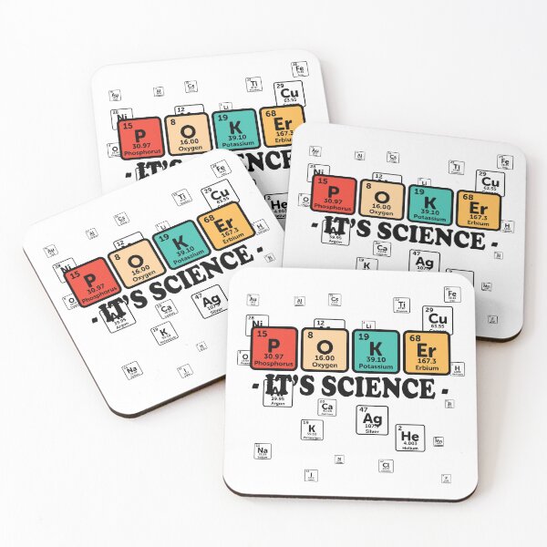 Item preview, Poker It's Science - Funny Poker Player designed and sold by ScienceCorner.