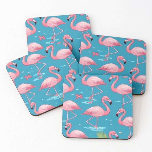 Item preview, Beachside Flamingos designed and sold by NeatThingLover.