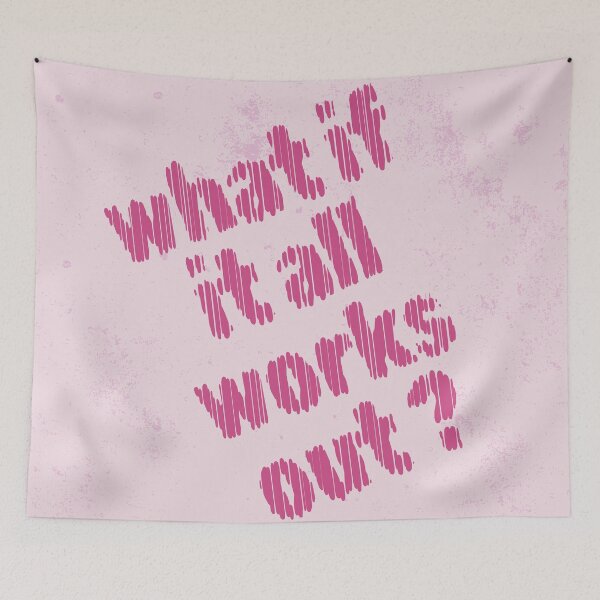 Item preview, "What if it all works out?" -  Quote Print designed and sold by MakitoDesign.
