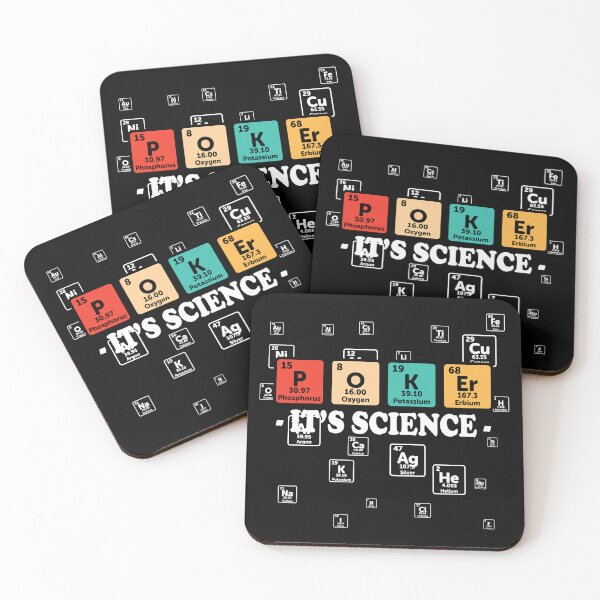 Item preview, Poker It's Science - Funny Poker Player designed and sold by ScienceCorner.
