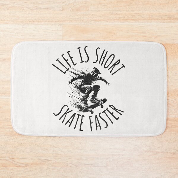 Item preview, Life Is Short Skate Faster Skateboard Quote designed and sold by ZeptepiTrends.
