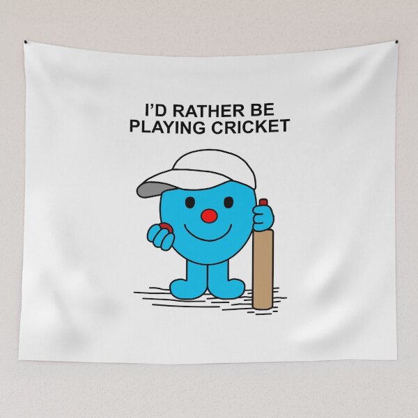 Item preview, Mr Men Id rather be playing cricket designed and sold by Scat the cat.
