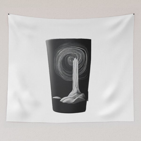 Item preview, Vortex Elegance: Monochrome Fluidity in Motion designed and sold by merve02shop.
