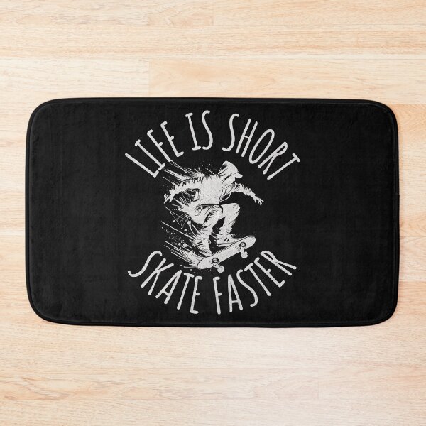 Item preview, Life Is Short Skate Faster Skateboard Quote designed and sold by ZeptepiTrends.