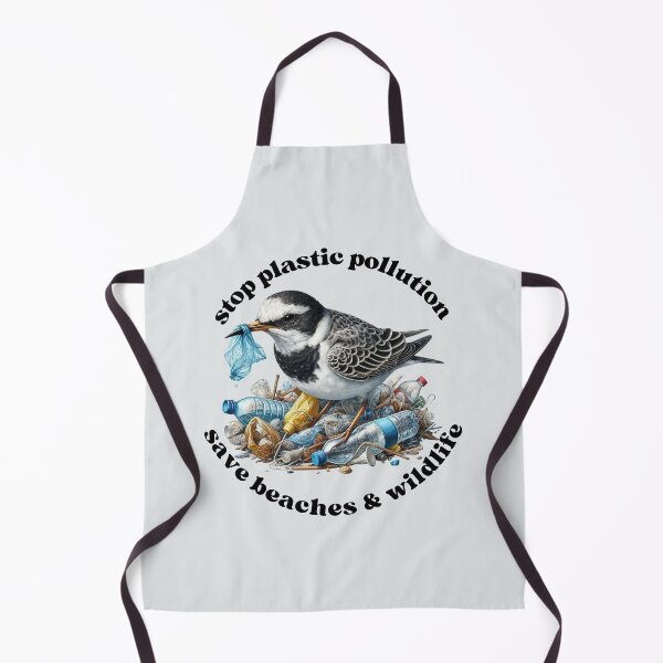 Item preview, bird in plastic waste washed up garbage polluted beaches environmental protection climate change animal welfare designed and sold by Annika Shurafa.