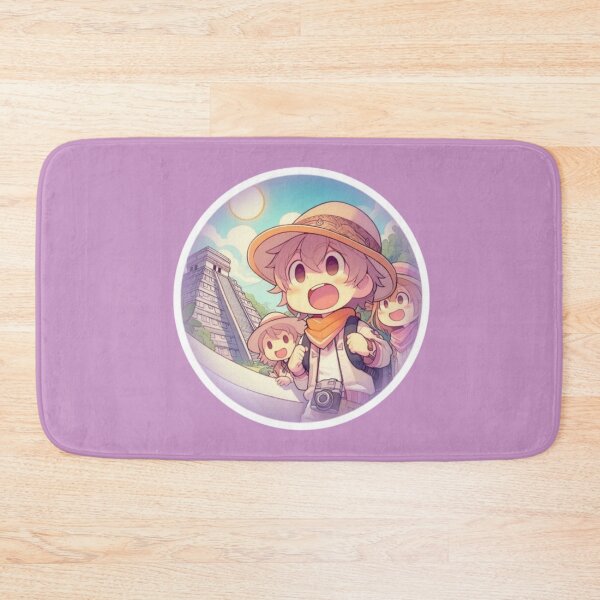 Item preview, Manga Hero Explores Mystical Mayan Temple designed and sold by AdventureLoveG.
