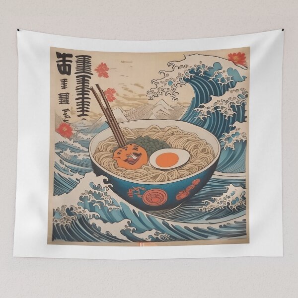Item preview, The Great Wave of Ramen: A Culinary Classic designed and sold by zoughlal.