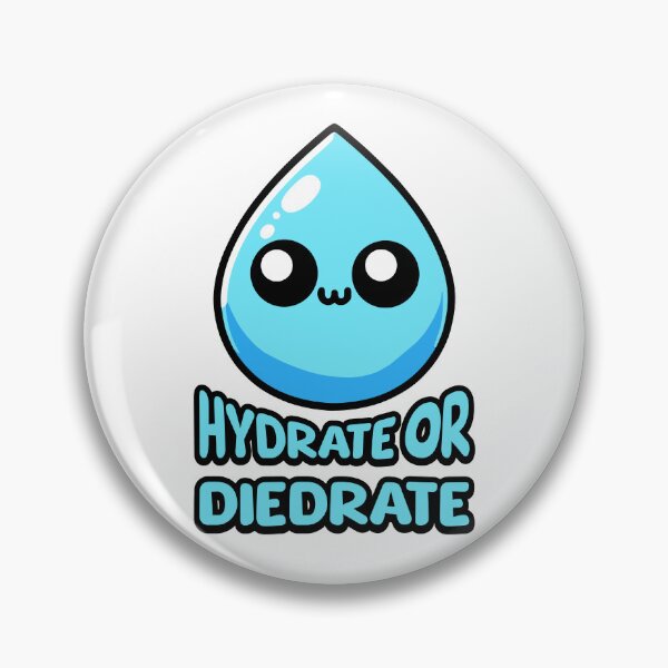 Item preview, Hydrate Or Diedrate! Cute Water Droplet Pun designed and sold by PMCreative.