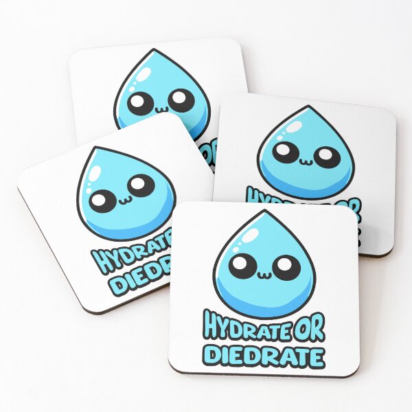 Item preview, Hydrate Or Diedrate! Cute Water Droplet Pun designed and sold by PMCreative.