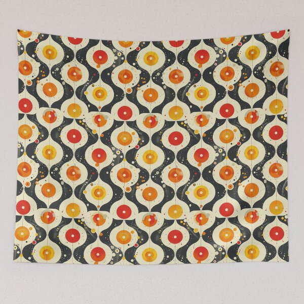 Item preview, DISCO INFERNO Retro Linoleum designed and sold by Frenchifique.