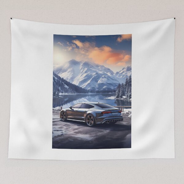 Item preview, Audi S7 in the Serene Snowy Mountains designed and sold by RevUpDesign.
