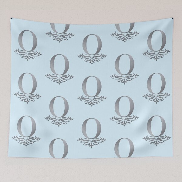Item preview, Luxury Floral Monogram O: Elegant Grey and Silver Typography designed and sold by Fil4.