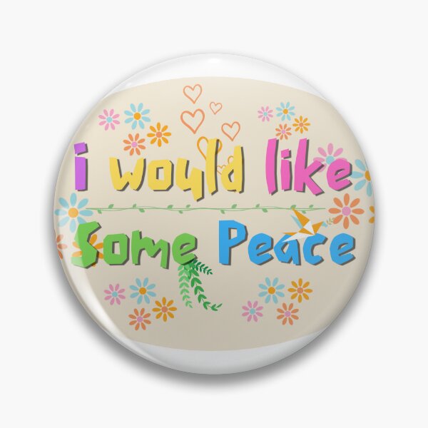 Item preview, I Would Like Some Peace Sticker designed and sold by EthilyaAesthete.