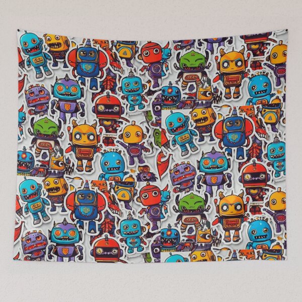 Item preview, “RoboFusion: A Symphony of Colors” designed and sold by Thaivi Design.