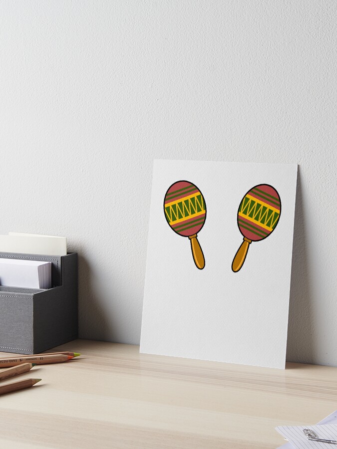 Mexican Maracas Boobs Art Board Print for Sale by melsens