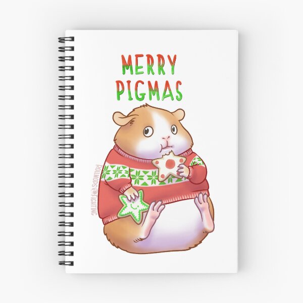 Item preview, Merry Christmas with Guinea Pigs designed and sold by RollmopsFight.