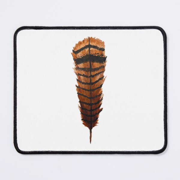 Item preview, Watercolor turkey feather painting designed and sold by ArtsyForage.