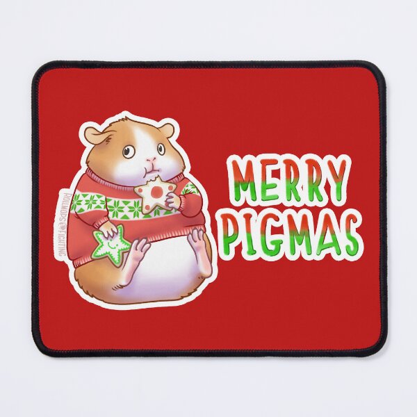Item preview, Merry Christmas with Guinea Pigs designed and sold by RollmopsFight.