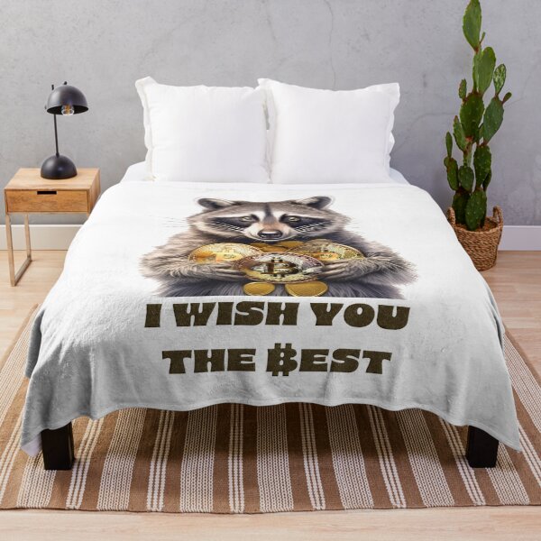 Item preview, Raccoon with Bitcoins, I wish you the best, congratulations designed and sold by Eamornia.