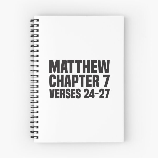 Item preview, Matthew Chapter 7 Verse 24-27 - Bible Quote designed and sold by Vector-Artist.