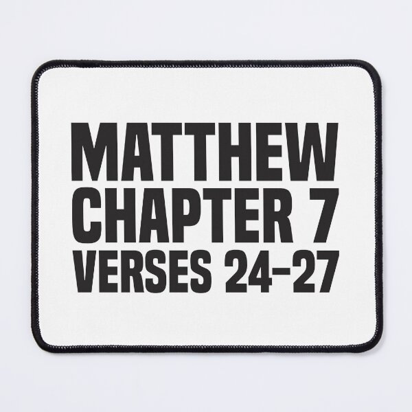 Item preview, Matthew Chapter 7 Verse 24-27 - Bible Quote designed and sold by Vector-Artist.